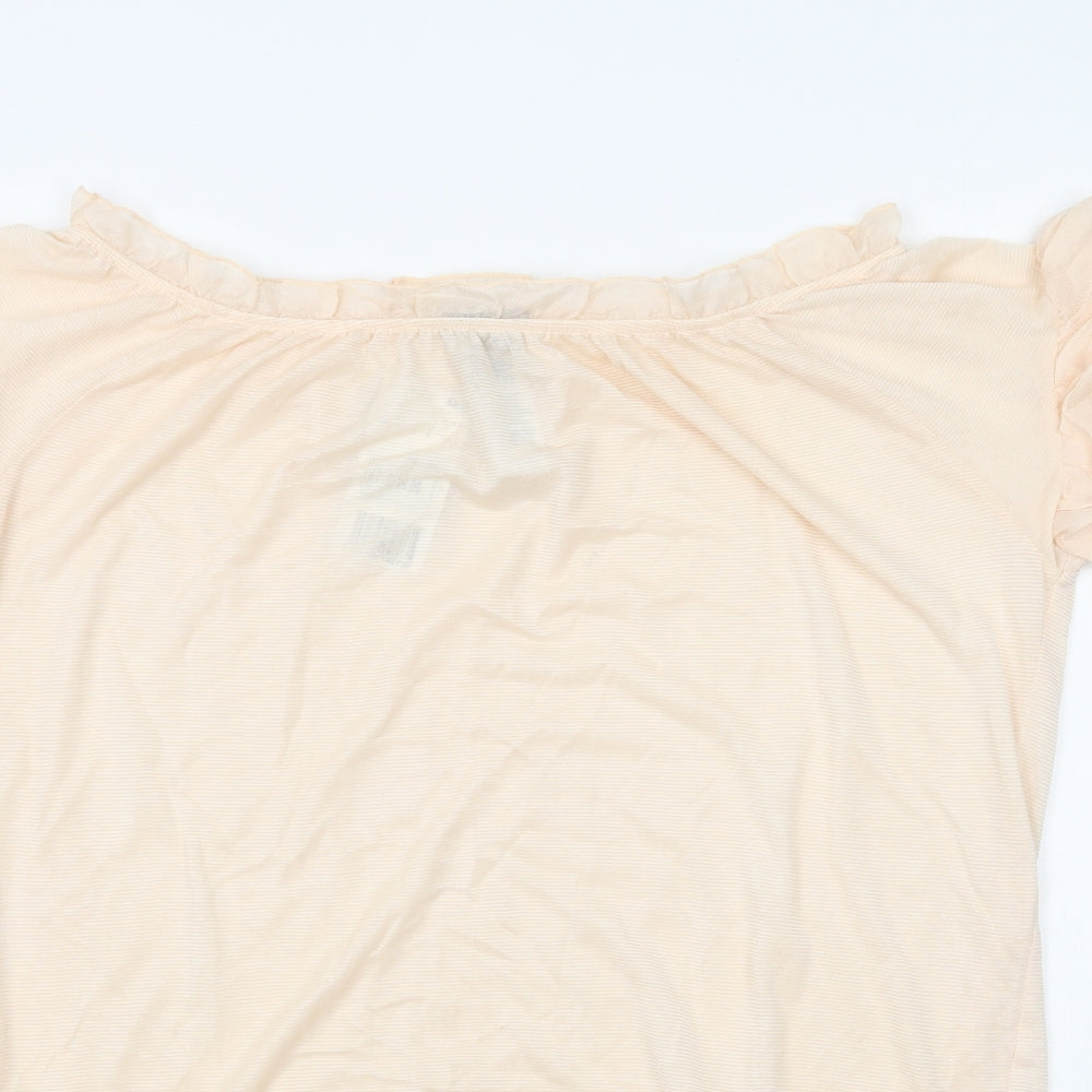 Womens UK Size L MNG Pink Basic Blouse