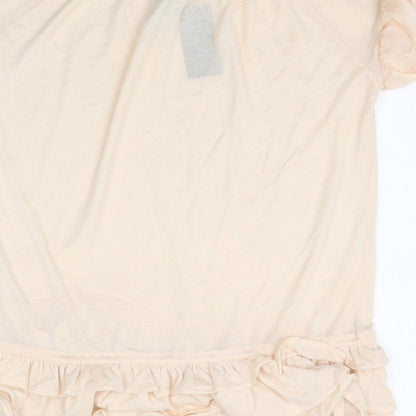Womens UK Size L MNG Pink Basic Blouse