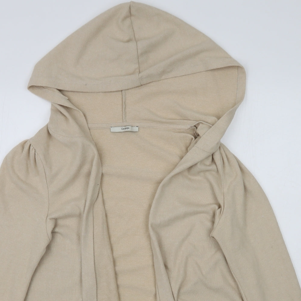 George Womens Beige  Knit Cardigan Jumper Size S