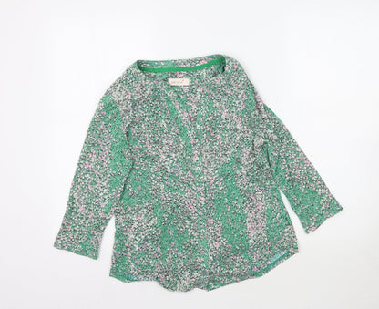 Marks and Spencer Womens Gold Floral  Basic Blouse Size 10