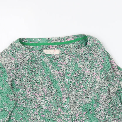 Marks and Spencer Womens Gold Floral  Basic Blouse Size 10