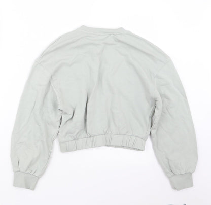 Womens UK Size S Zara Green Pullover Jumper