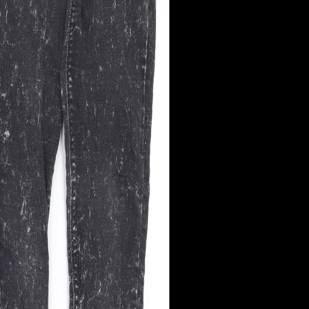 Divided by H&M Womens Black  Denim Straight Jeans Size 8 L30 in