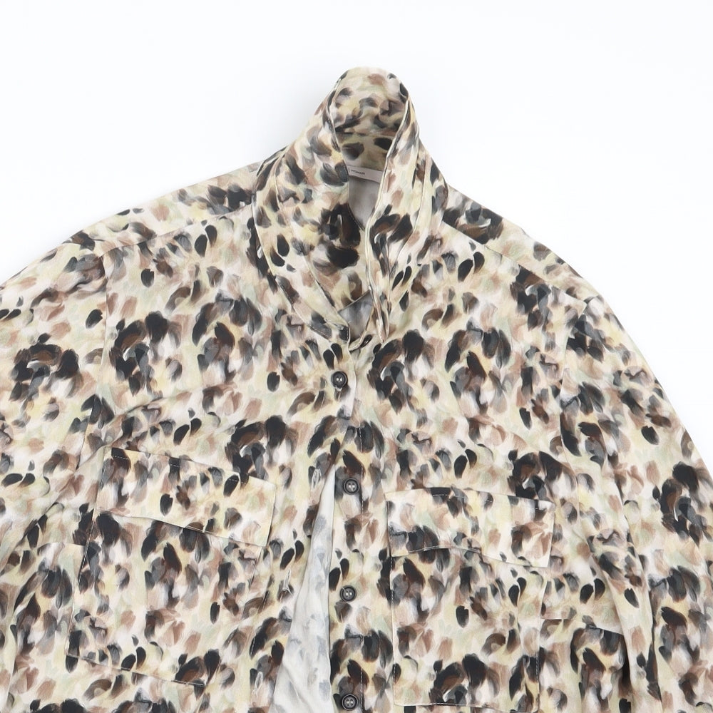 Womens UK Size 8 TU Beige Basic Button-Up