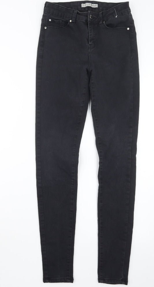 Denim Co. Womens Black  Denim Skinny Jeans Size 10 L30 in
