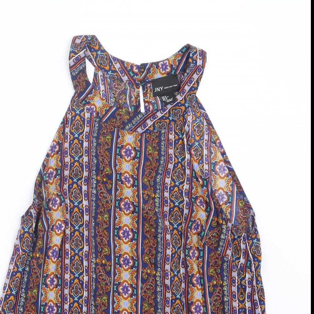 Womens UK Size S Jones New York Blue Basic Blouse