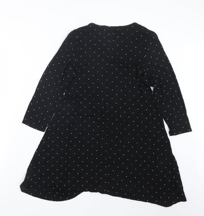 F&F Womens Black Polka Dot  Mini  Size 8