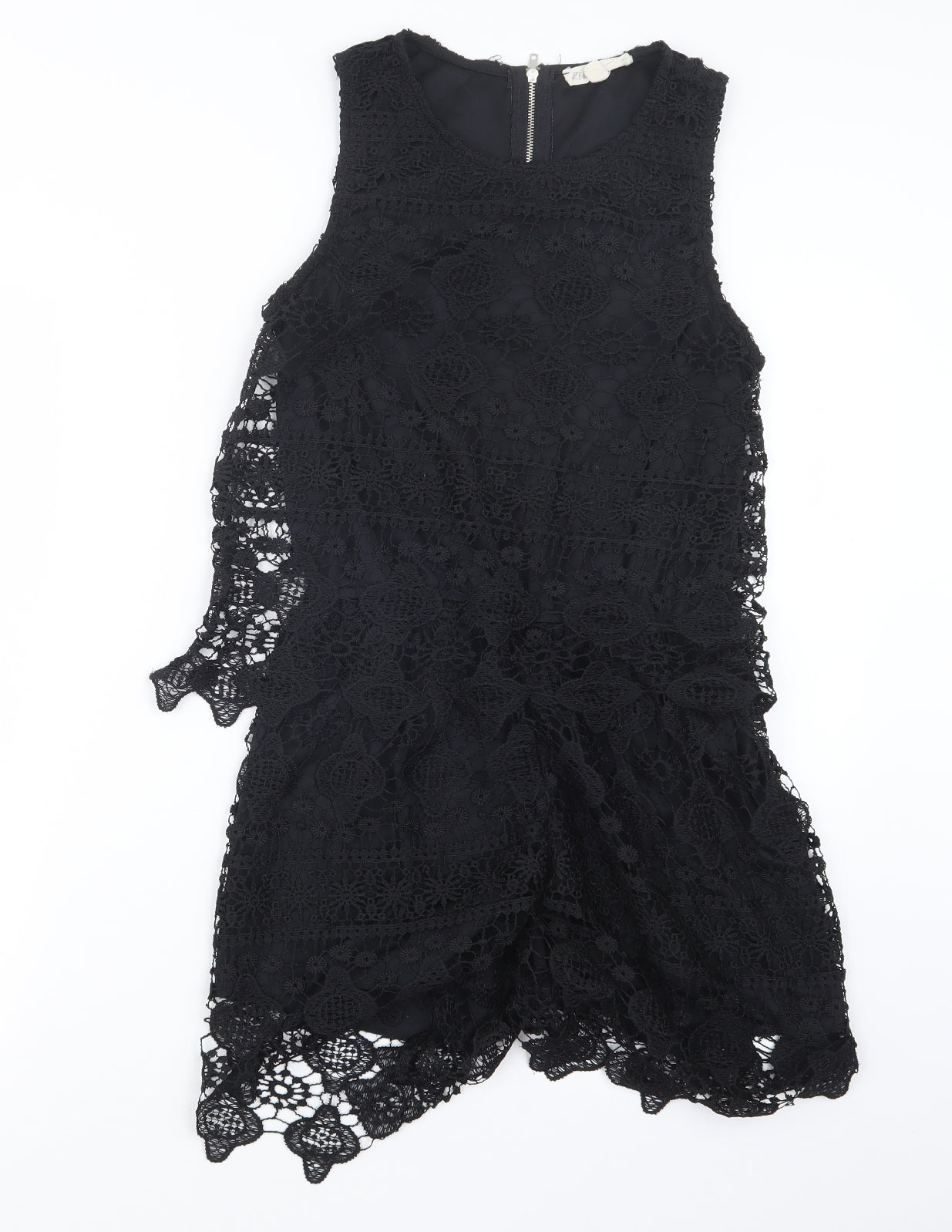 Rebellion Womens Black  Lace Playsuit One-Piece Size M