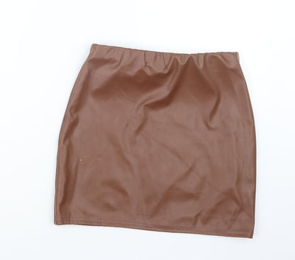 Rebellious Womens Brown   Straight & Pencil Skirt Size 8