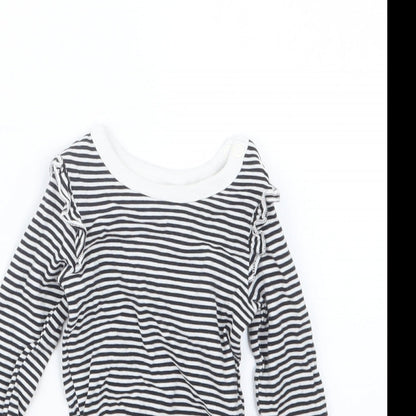 Myleene Klass Girls Black Striped  Babygrow One-Piece Size 3-6 Months