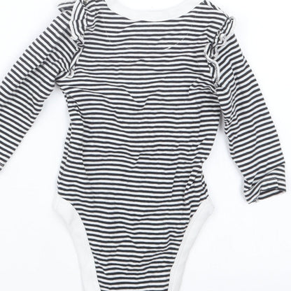 Myleene Klass Girls Black Striped  Babygrow One-Piece Size 3-6 Months