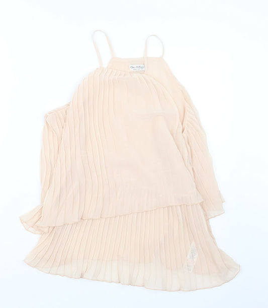 Miss Selfridge Womens Beige   Basic Blouse Size 8