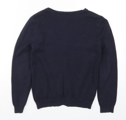 George Girls Blue  Knit Cardigan Jumper Size 8-9 Years