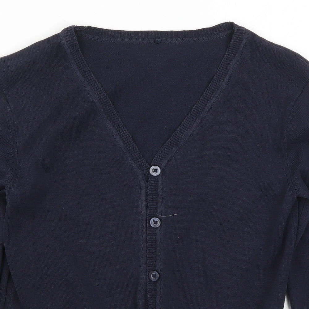 George Girls Blue  Knit Cardigan Jumper Size 8-9 Years