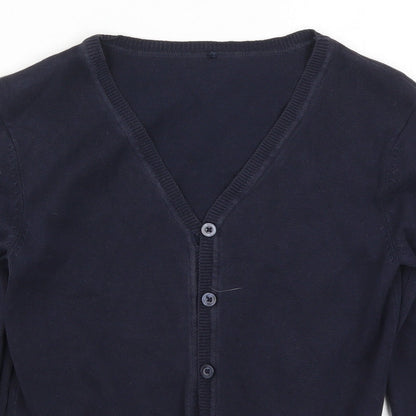 George Girls Blue  Knit Cardigan Jumper Size 8-9 Years