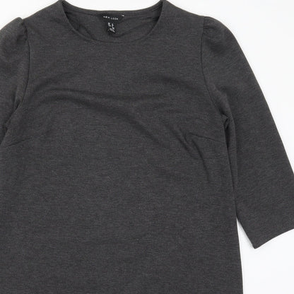 New Look Womens Grey   T-Shirt Dress  Size 12