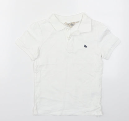 H&M Boys White   Basic Polo Size 7-8 Years