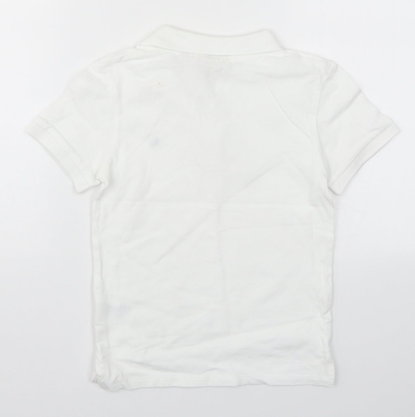 H&M Boys White   Basic Polo Size 7-8 Years