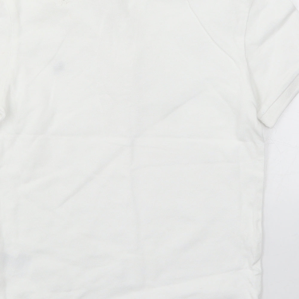 H&M Boys White   Basic Polo Size 7-8 Years