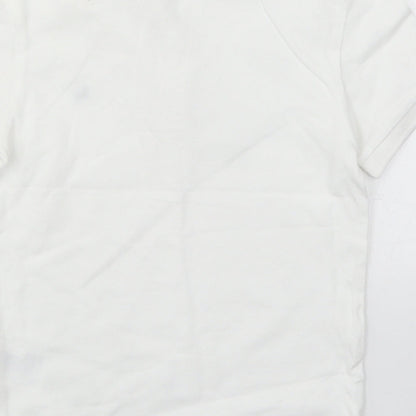 H&M Boys White   Basic Polo Size 7-8 Years