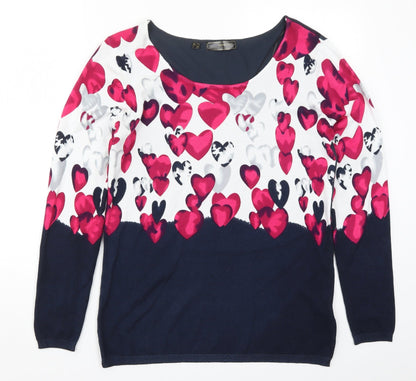 Womens UK Size S BPC Multicoloured Pullover Jumper