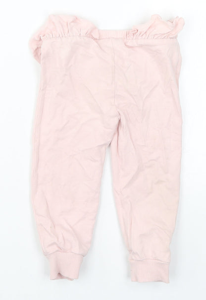 Matalan Girls Pink   Sweatpants Trousers Size 18-24 Months