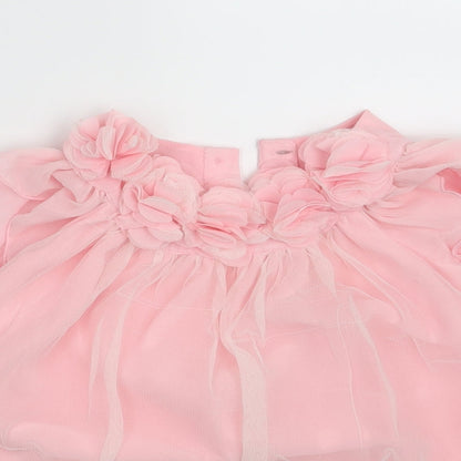 F&F Girls Pink Floral  A-Line  Size 12-18 Months