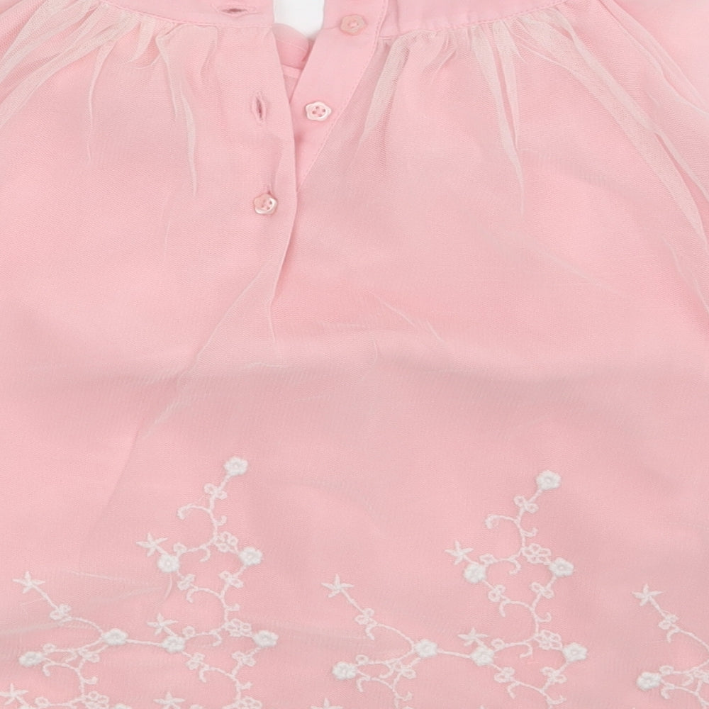 F&F Girls Pink Floral  A-Line  Size 12-18 Months