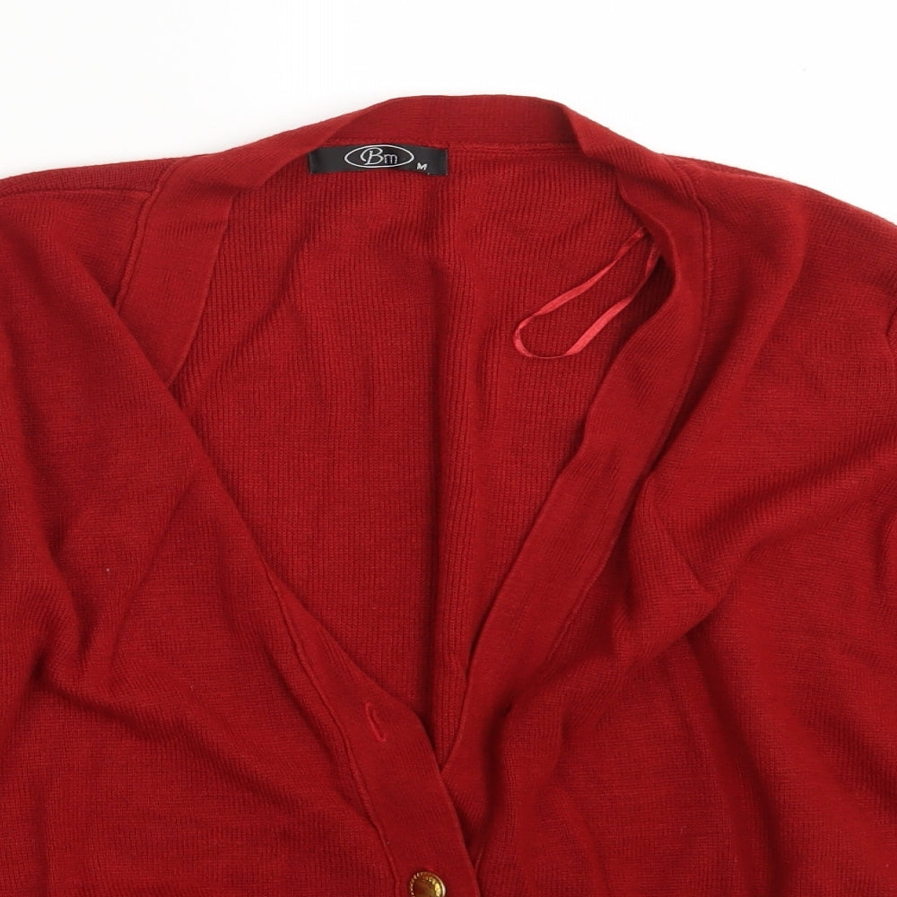 Womens UK Size M BM Brown Cardigan Jumper