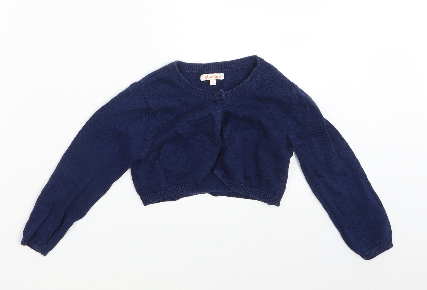 Blue Zoo Girls Blue   Cardigan Jumper Size 4-5 Years
