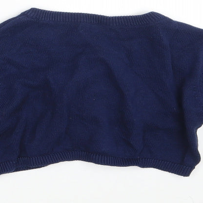 Blue Zoo Girls Blue   Cardigan Jumper Size 4-5 Years