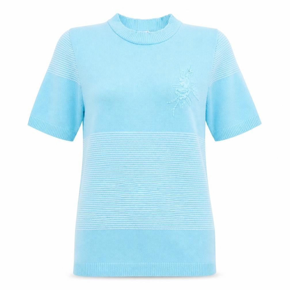 Womens UK Size S ViVi Blue Pullover Jumper