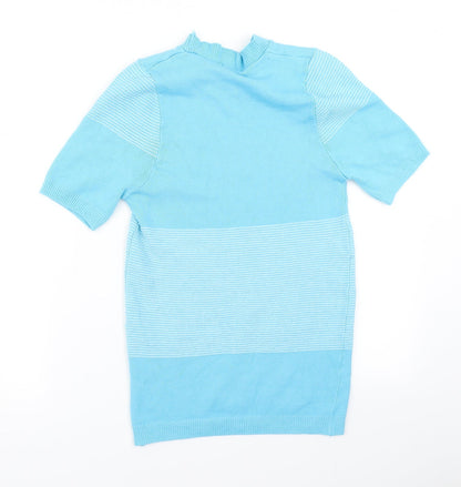 Womens UK Size S ViVi Blue Pullover Jumper