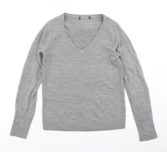 Primark Womens Grey  Knit Pullover Jumper Size 2XS
