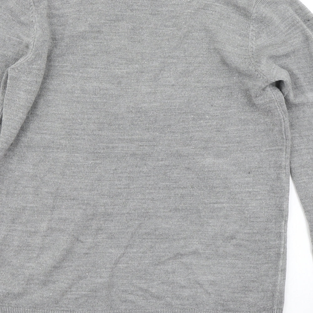 Primark Womens Grey  Knit Pullover Jumper Size 2XS