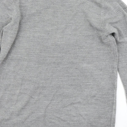 Primark Womens Grey  Knit Pullover Jumper Size 2XS