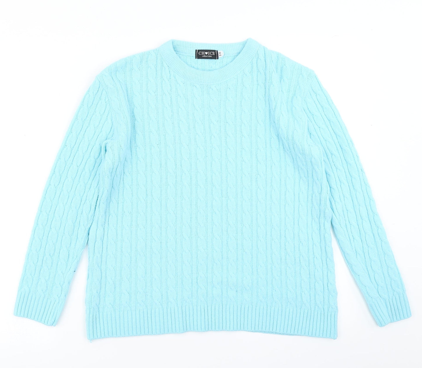 Womens UK Size S Choice Blue Pullover Jumper
