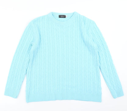 Womens UK Size S Choice Blue Pullover Jumper