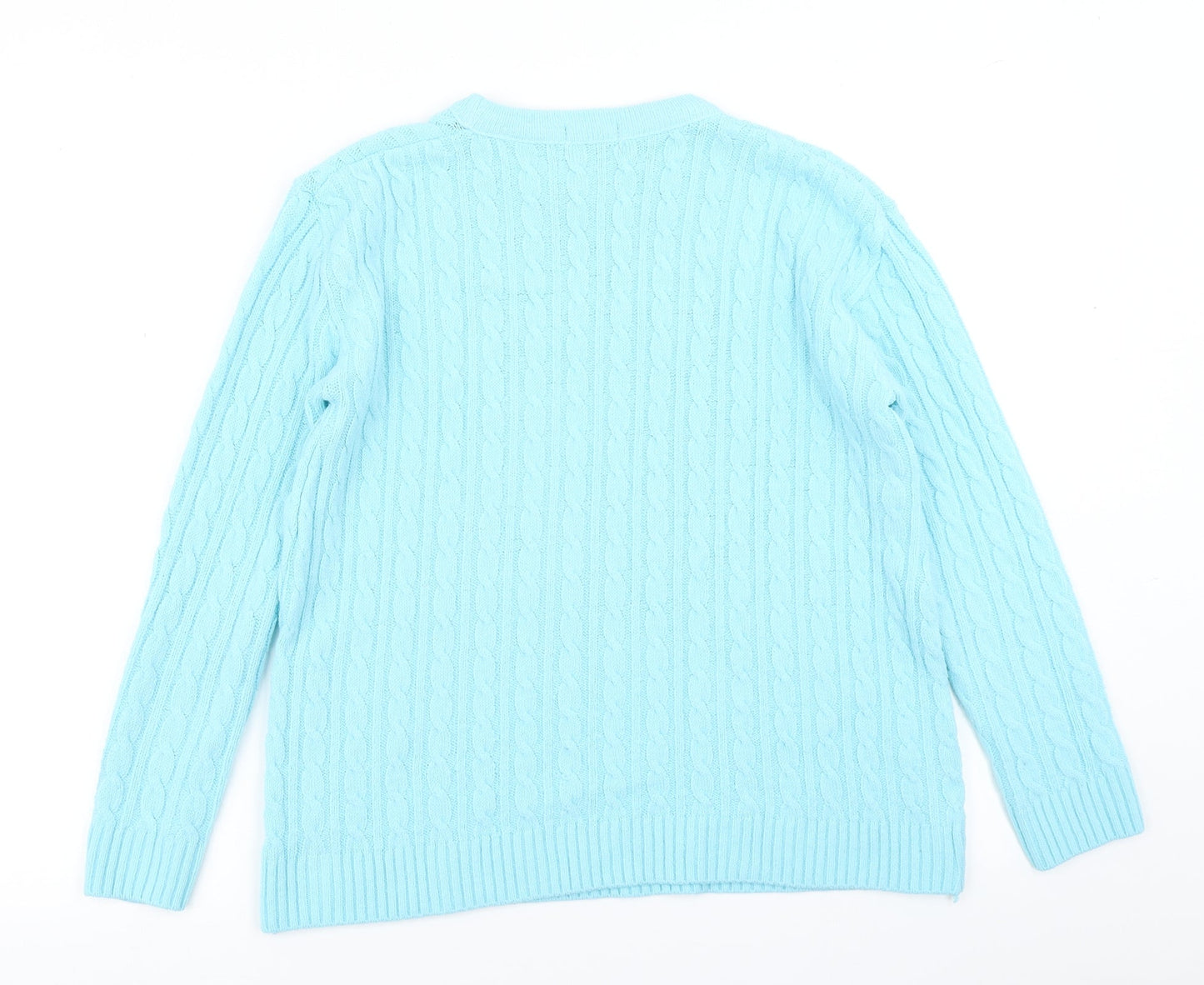 Womens UK Size S Choice Blue Pullover Jumper