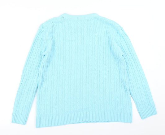 Womens UK Size S Choice Blue Pullover Jumper