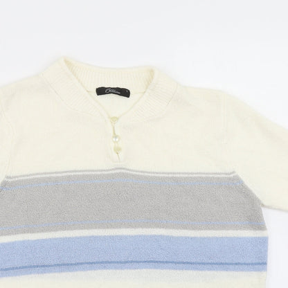 Womens UK Size S BM Collection White Pullover Jumper