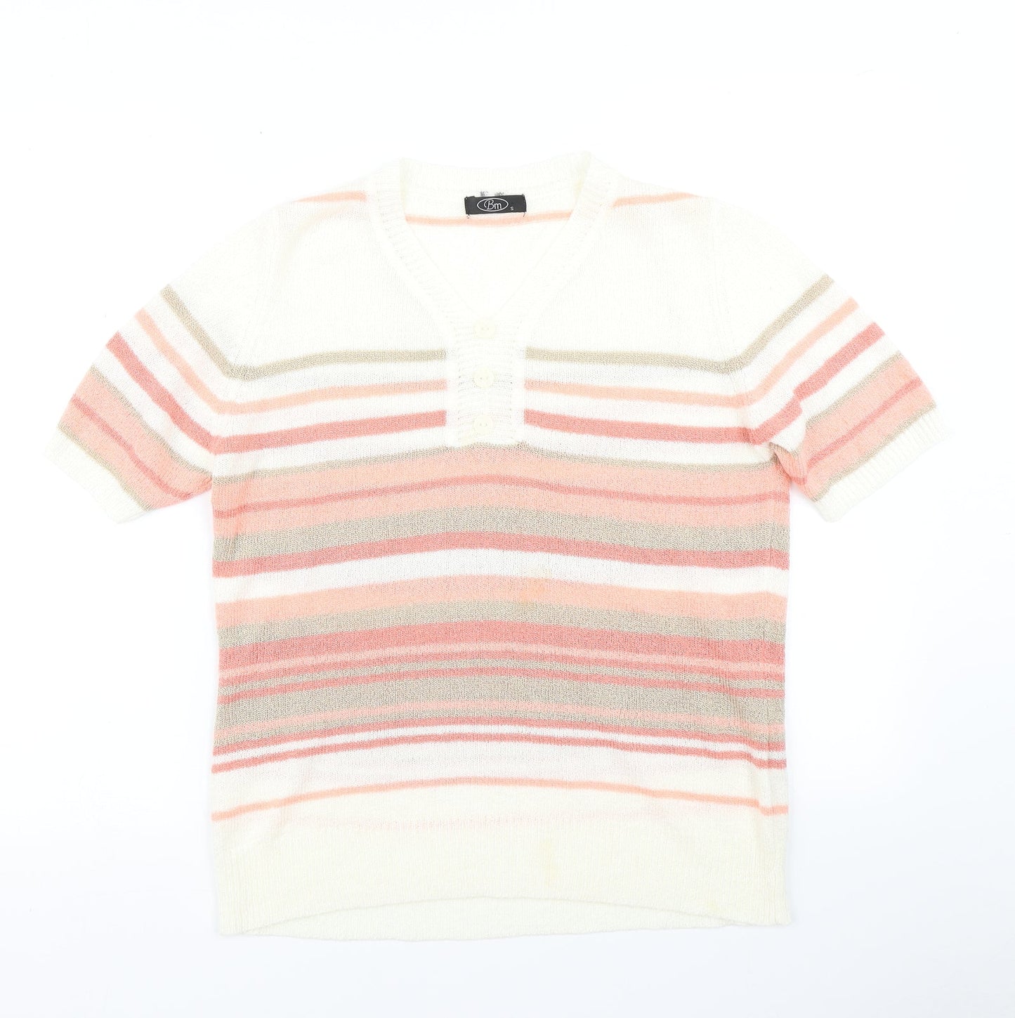 Womens UK Size S BM White Pullover Jumper