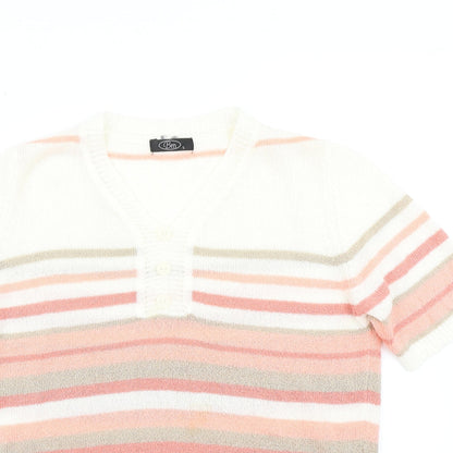Womens UK Size S BM White Pullover Jumper