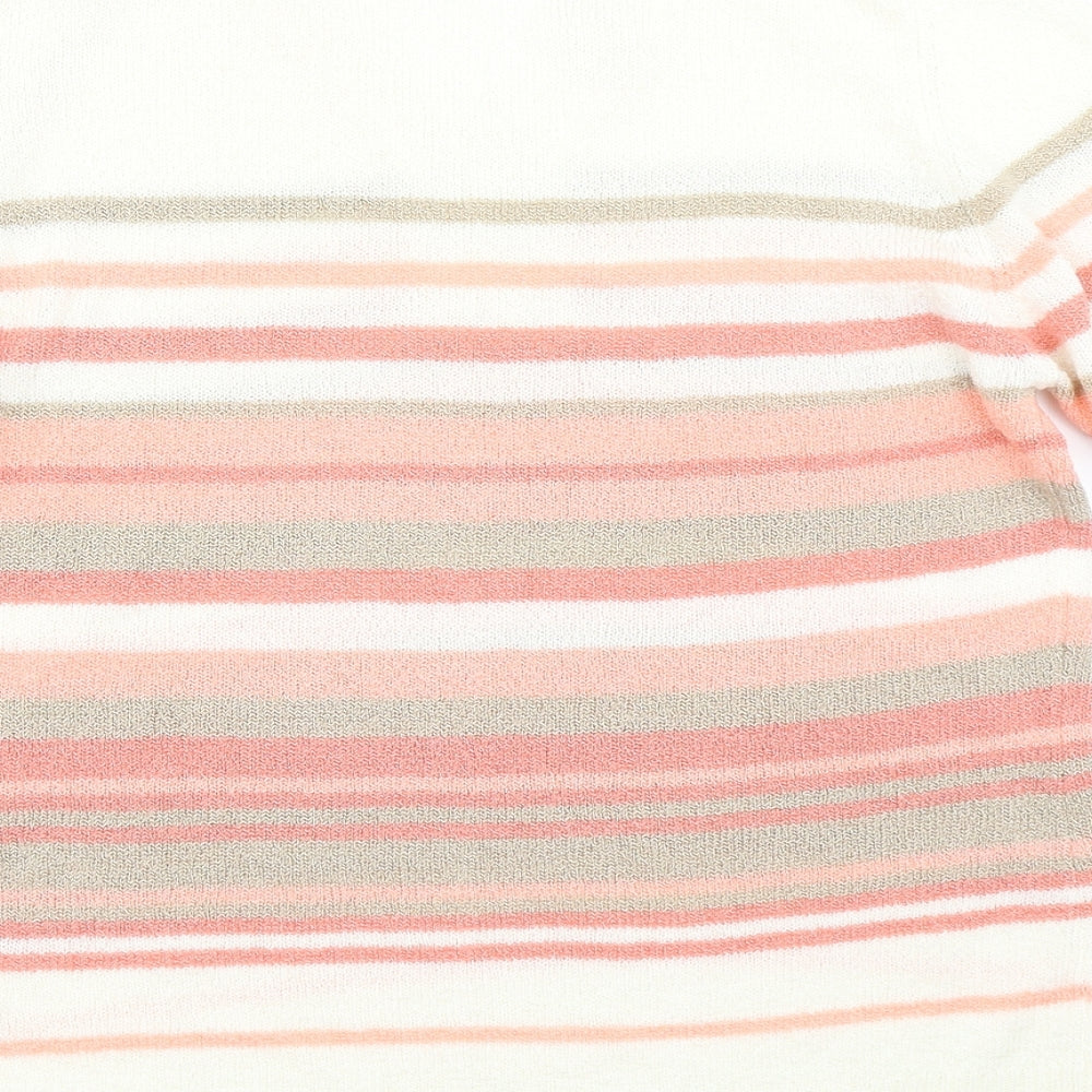 Womens UK Size S BM White Pullover Jumper