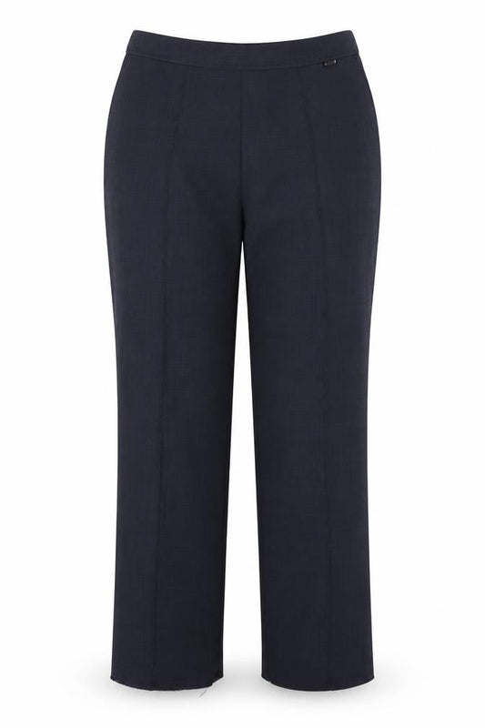 Womens UK Size 10 Classic Regular Fit Dress Pants Blue Trousers