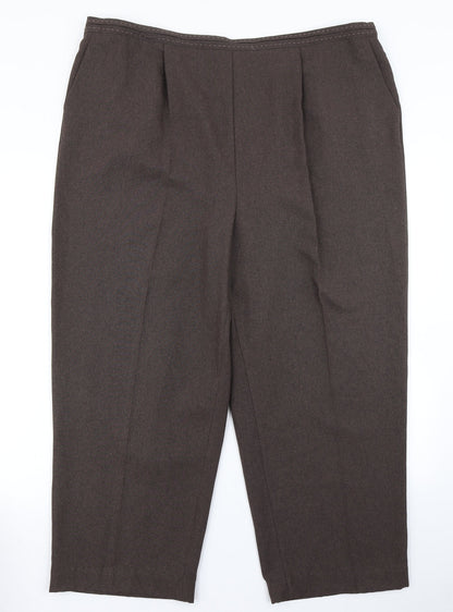 BM Collection Womens Brown   Dress Pants Trousers Size 22 L20 in