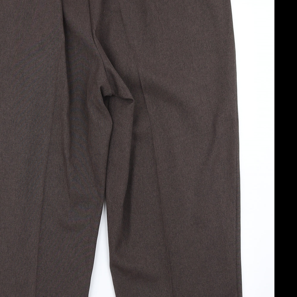 BM Collection Womens Brown   Dress Pants Trousers Size 22 L20 in