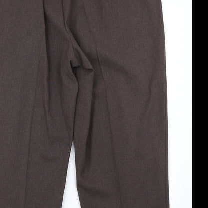 BM Collection Womens Brown   Dress Pants Trousers Size 22 L20 in