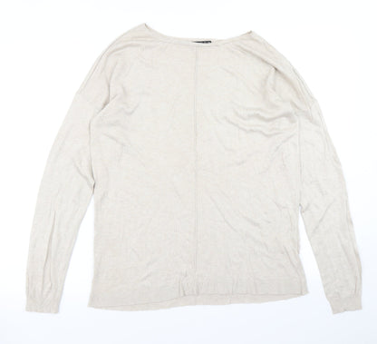 Womens UK Size 12 Atmosphere Beige Pullover Jumper