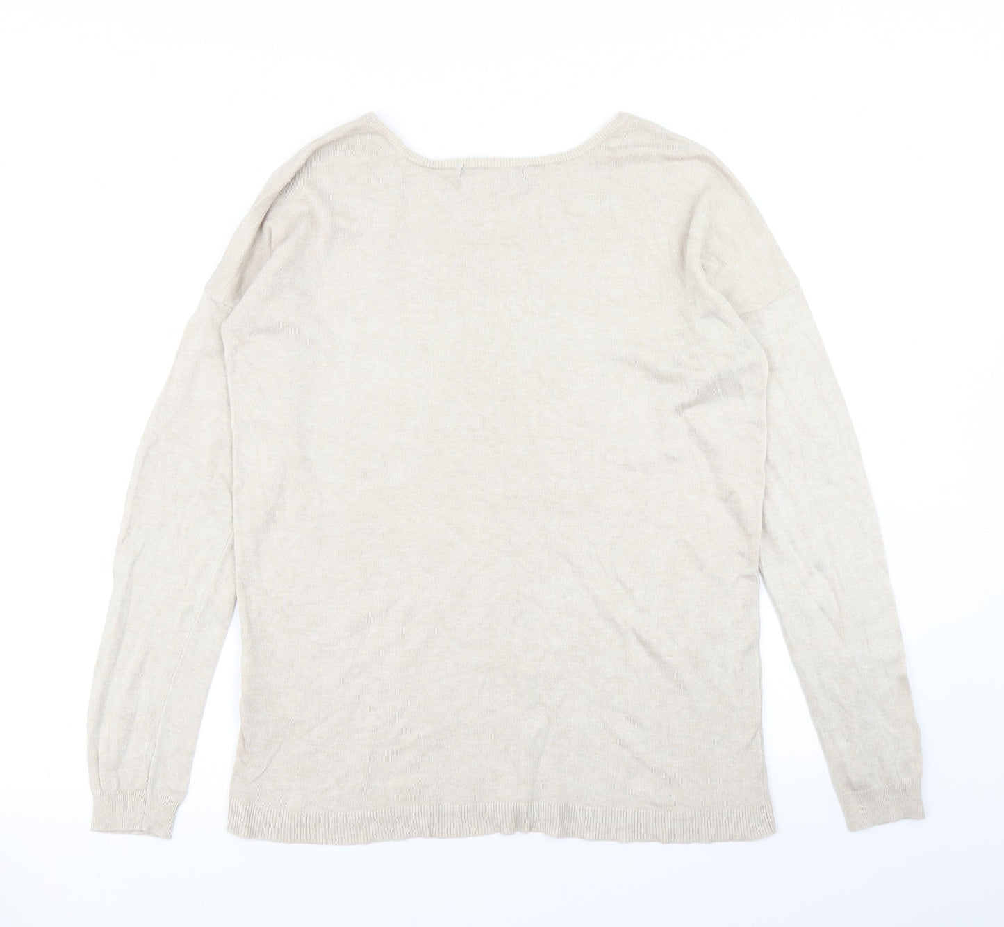 Womens UK Size 12 Atmosphere Beige Pullover Jumper